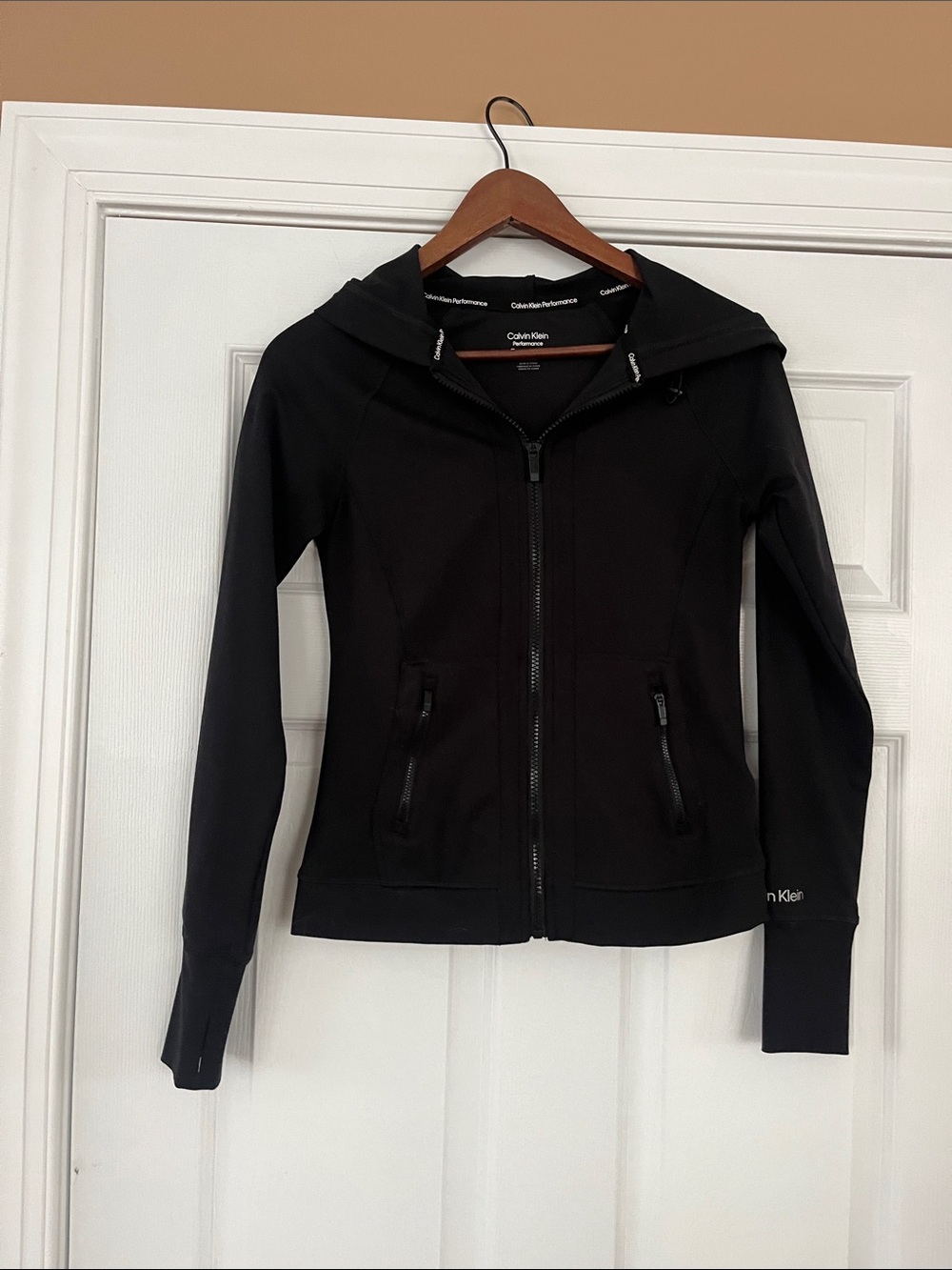 Calvin Klein Black Hooded Zip Jacket